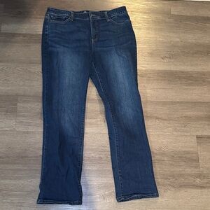 St. John's Bay Dark Blue Straight Leg Jeans